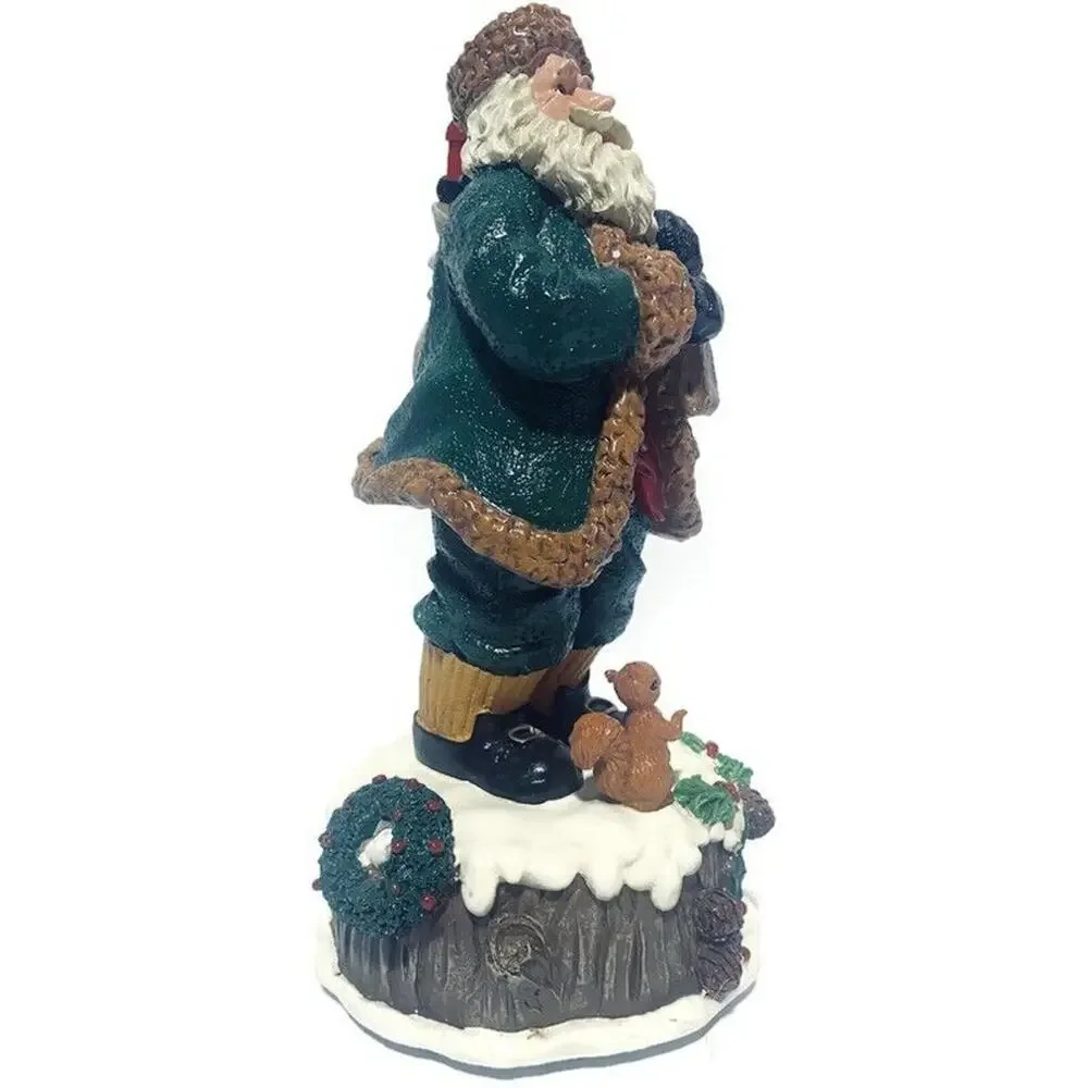 Home for the Holidays Visions of Santa 1839 Musical Resin Figurine 10